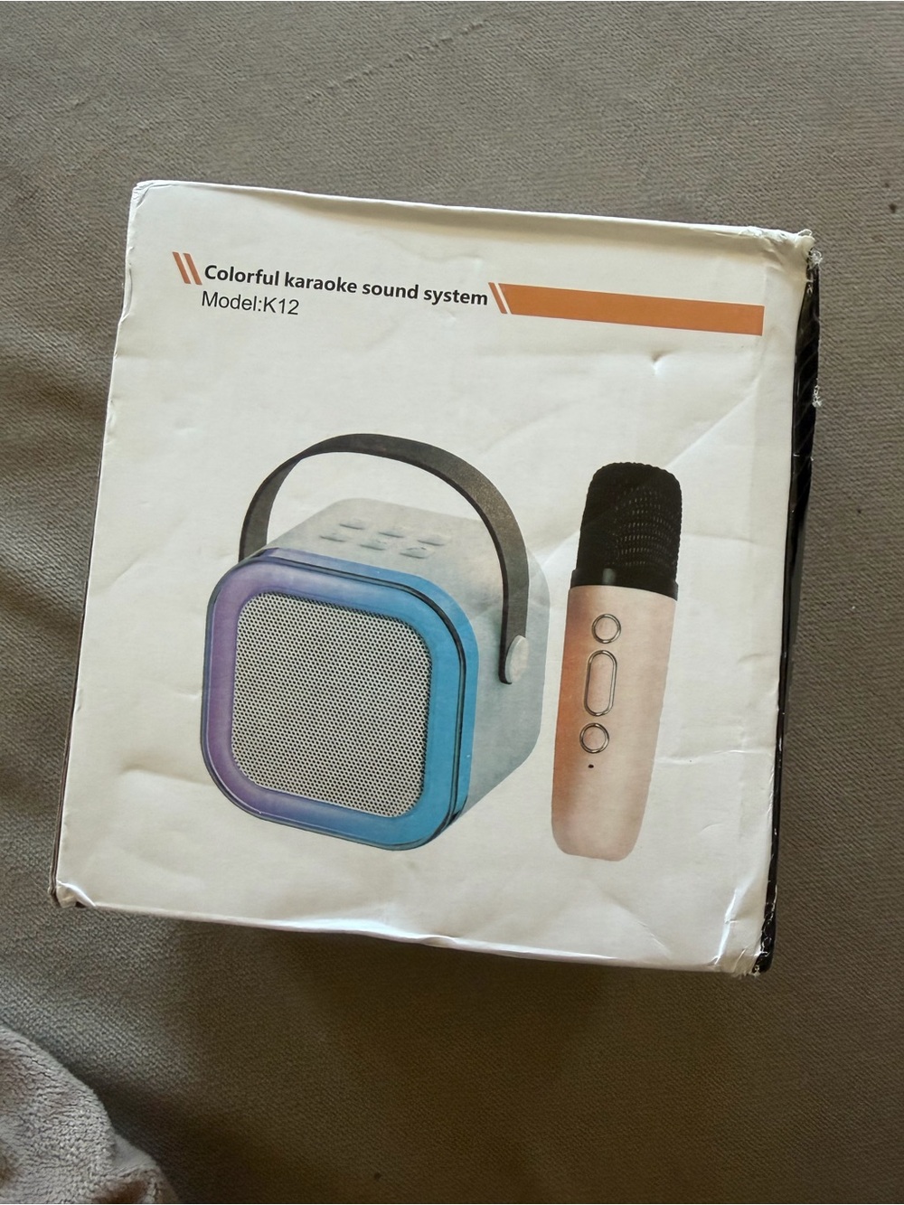 Portable Karaoke Sound System with 2 Handheld Microphone: